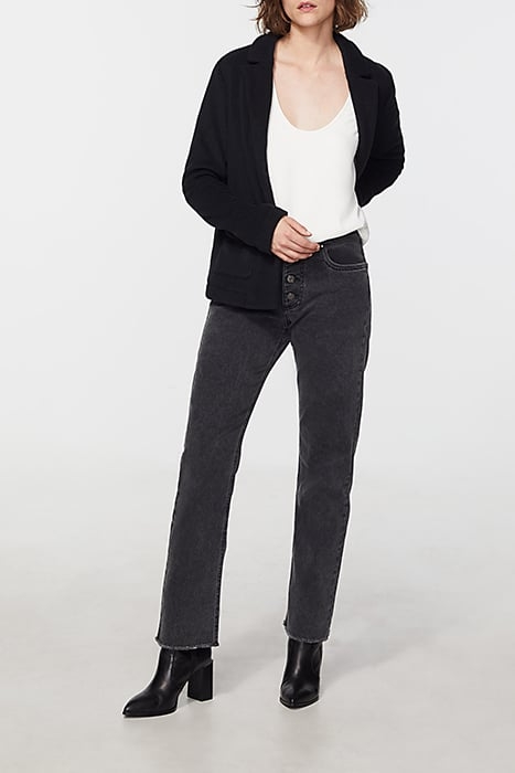 SILVER TOPSTITCHED CRÊPE SLEEVELESS TOP 4