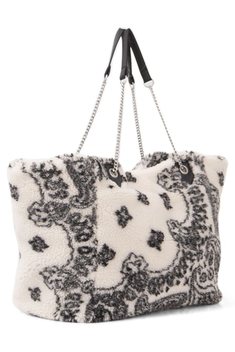 BANDANA MOTIF SHERPA OVERSIZE TOTE BAG 5