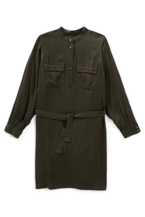 WOMEN'S LICHEN ARMY VIBES MOTIF JACQUARD DRESS 4