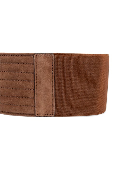 BEIGE SUEDE WIDE DRESS BELT 3