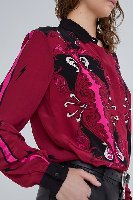 WOMEN'S PLACED PRINT VISCOSE SHIRT 5