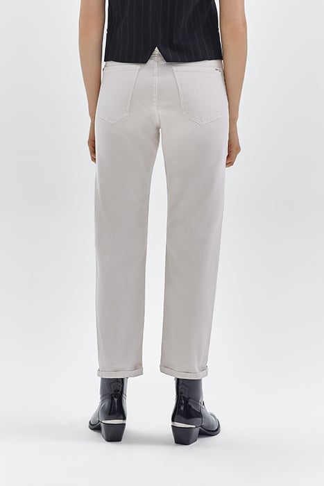 BEIGE CROPPED SLOUCHY JEANS 2