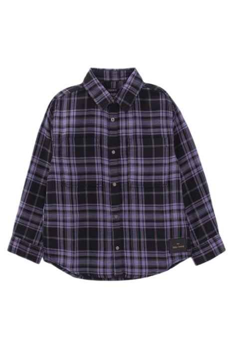 BOYS’ PURPLE CHECK MIX SHIRT 1