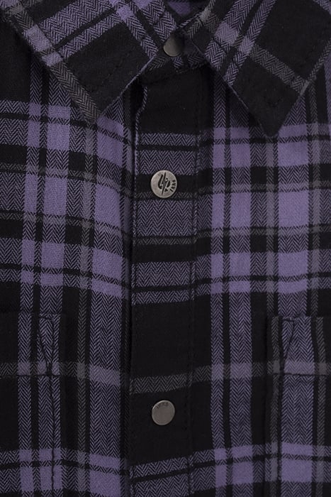BOYS’ PURPLE CHECK MIX SHIRT 6