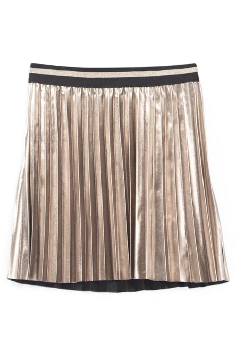 GIRLS’ CHAMPAGNE PLEATED SHORT SKIRT 2