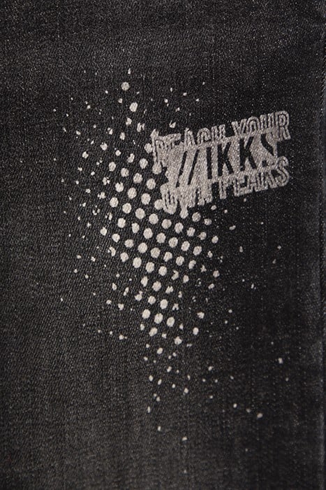 BOYS’ GREY SUPER-RESISTANT SLIM JEANS WITH PRINT 6