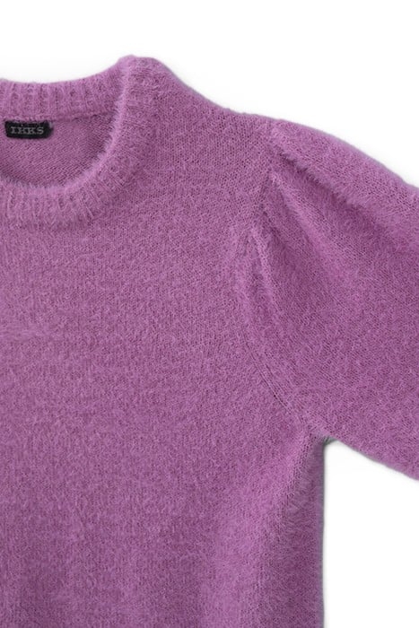 GIRLS’ DARK PINK KNIT SWEATER DRESS 4