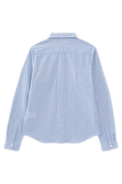 BOYS’ ECRU SHIRT WITH BLUE STRIPES 2