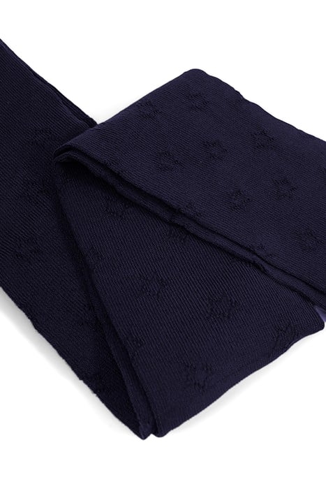 GIRLS’ NAVY OPENWORK KNIT TIGHTS WITH STAR MOTIFS 6