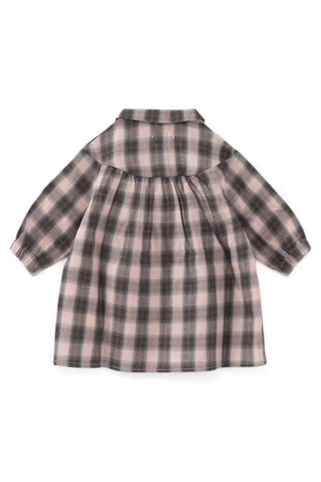 BABY GIRL’S GREY CHECK SHIRT-DRESS 2