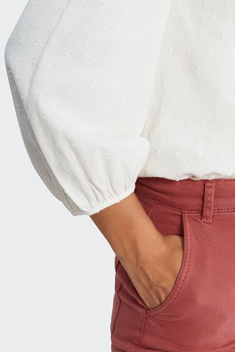 ECRU EYELET EMBROIDERY DICKEY SHIRT 5