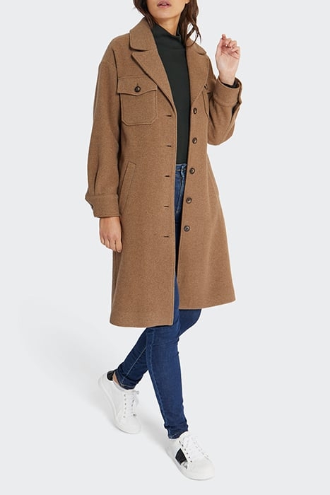 FAWN OVERSHIRT-STYLE LONG COAT 1