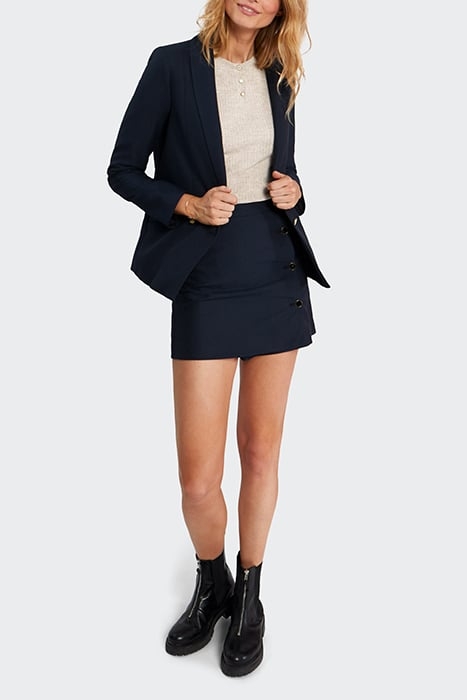 NAVY JACQUARD HOUNDSTOOTH SKIRT 3