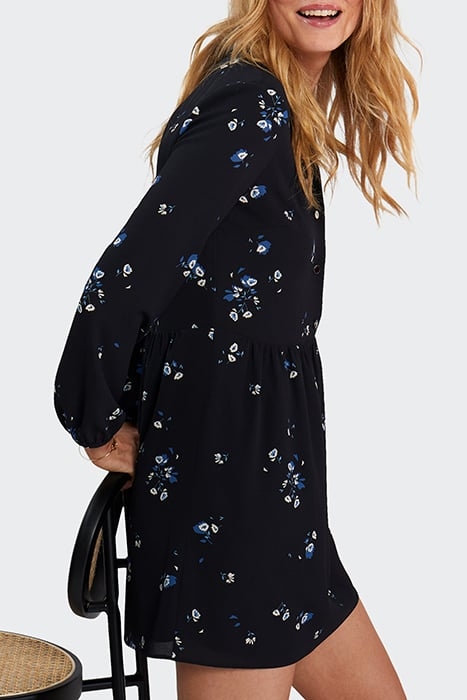 BLACK FLORAL BOUQUET PRINT DRESS 4