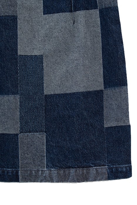 BLUE DENIM PATCHWORK-STYLE DRESS 5