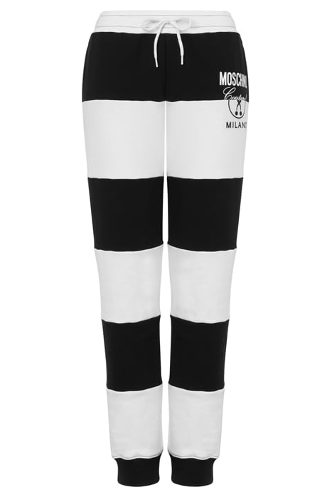 BLACK & WHITE FLEECE JOGGING WHITE 3