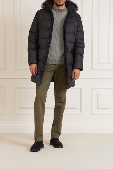 REAL DOWN LONG JACKE JET BLACK A996 2