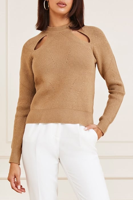 MERYL CUT OUT TOP SW MACCHIATO MULTI 1