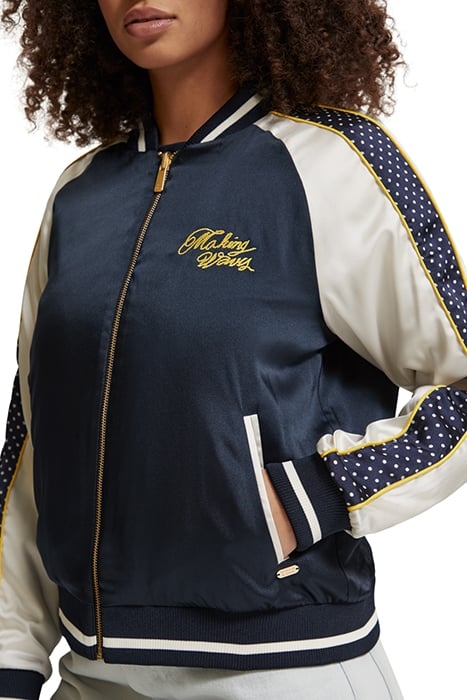 EMBROIDERED BOMBER WITH CONTRAST DETAIL NIGHT 8