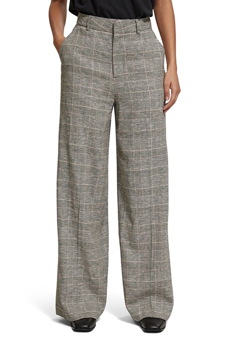 HANA - HIGH RISE WIDE LEG PRINCE OF WALES PANT PRINCE OF WAL 1