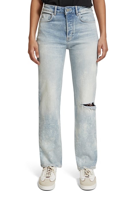 THE SKY HIGH RISE STRAIGHT JEANS – BIG SPLASH 1