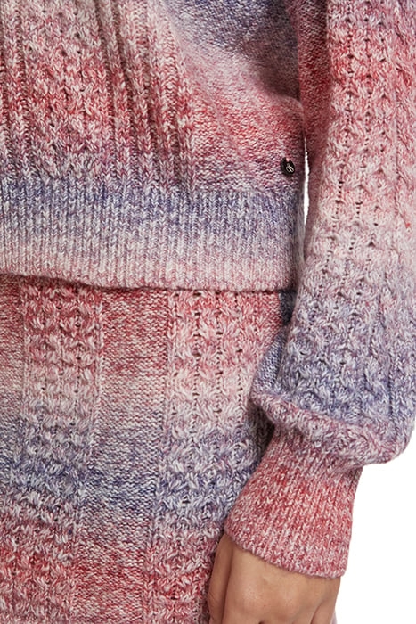 SPACE DYE CREW NECK PULLOVER CHERRY LIPSTICK SPACE DYE 7