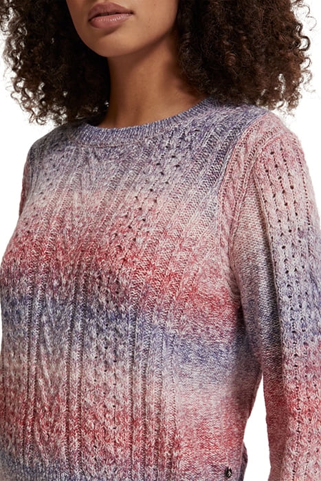 SPACE DYE CREW NECK PULLOVER CHERRY LIPSTICK SPACE DYE 6