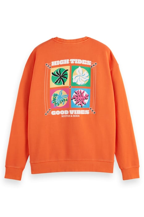 GARMENT-DYED ARTWORK SWEATSHIR LIFE BUOY 5