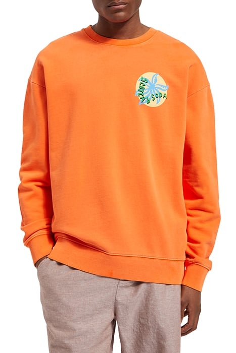 GARMENT-DYED ARTWORK SWEATSHIR LIFE BUOY 1