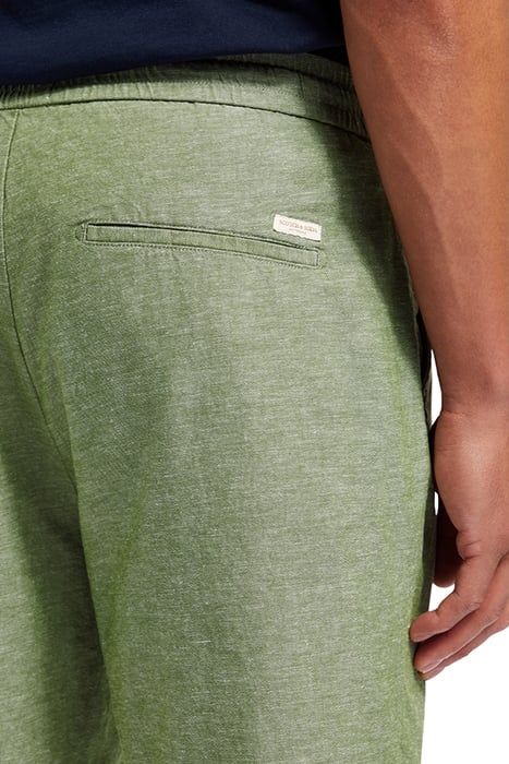 FAVE- COTTON/LINEN TWILL BERMU ARMY 7