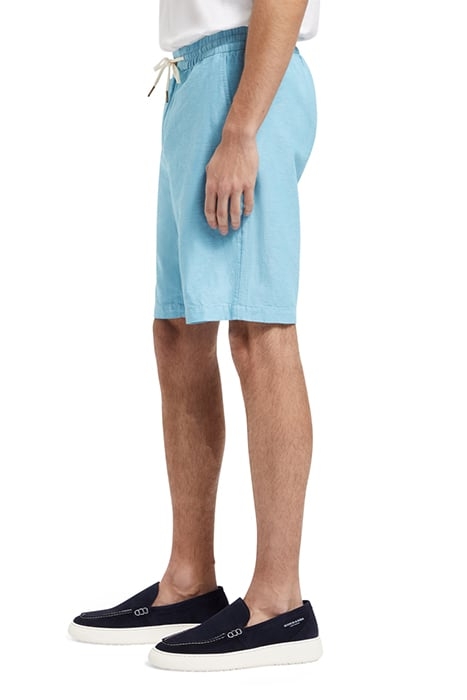 FAVE- COTTON/LINEN TWILL BERMU BLUE LAGOON 6