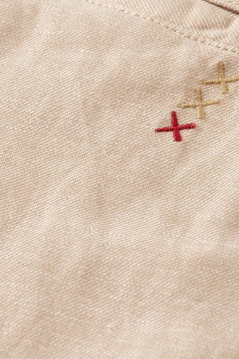 FAVE- COTTON/LINEN TWILL BERMU SEASTONE 8