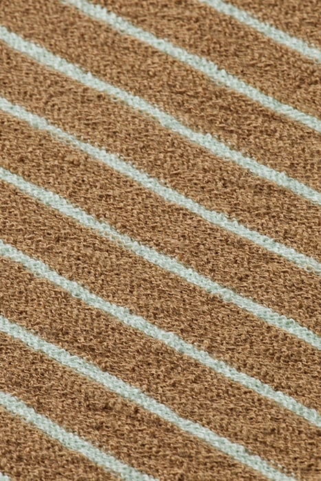 STRUCTURED STRIPED T-SHIRT TAUPE/ SEA FOAM 3