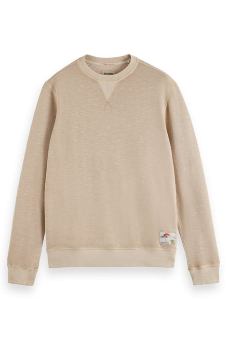 GARMENT-DYED STRUCTURED SWEATS PEBBLE 1