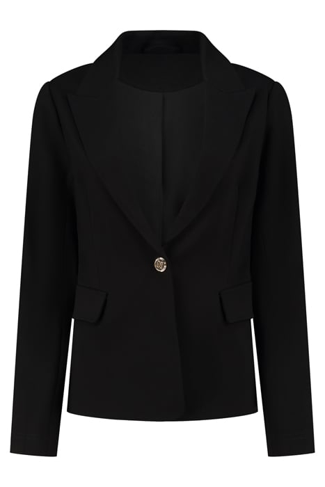 PINTUCK PUNTA BLAZER BLACK 1
