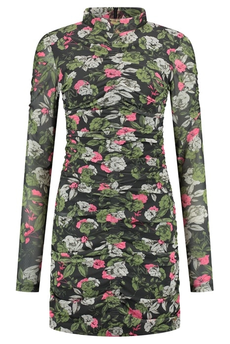 MESH DRESS ARMY GREEN 1