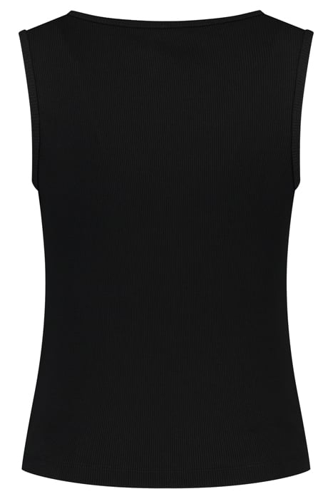 RIB SINGLET BLACK 2