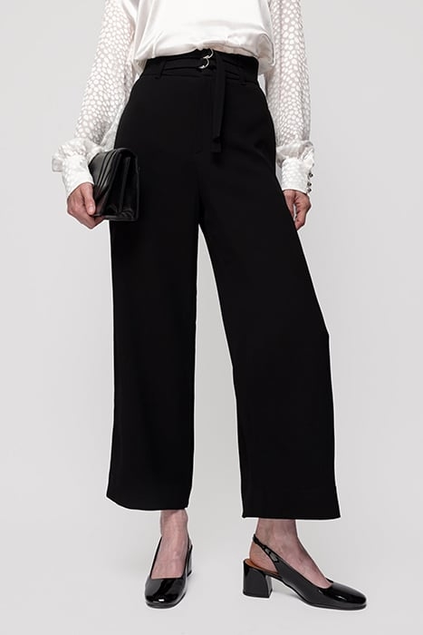 DOUBLE BELTED PANT BLACK 1