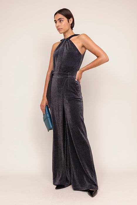 GLITTER JUMPSUIT TWIST BLACK 4