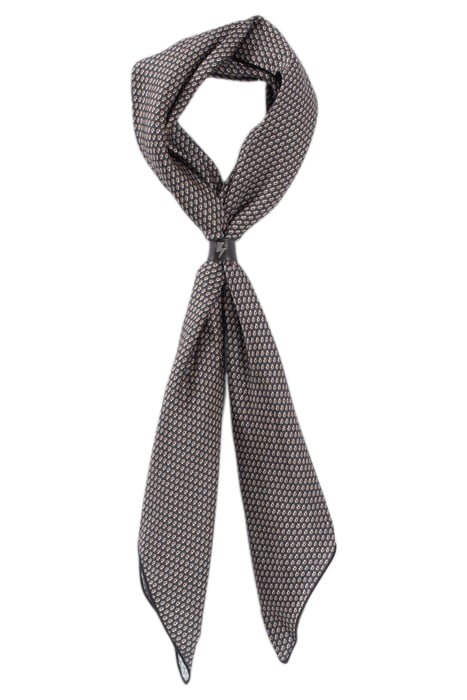 BLACK MINIMALIST PURE EDITION SCARF WITH RING BLACK 1