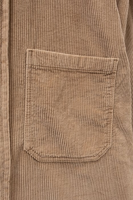 BEIGE CORDUROY REGULAR OVERSHIRT BEIGE 4