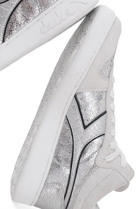 SILVER LEATHER IKKS X DIADORA TRAINERS SILVER 6