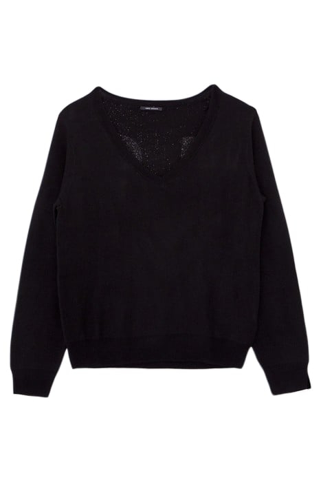 BLACK SWEATER LUREX XL LETTERING ON BACK BLACK 1