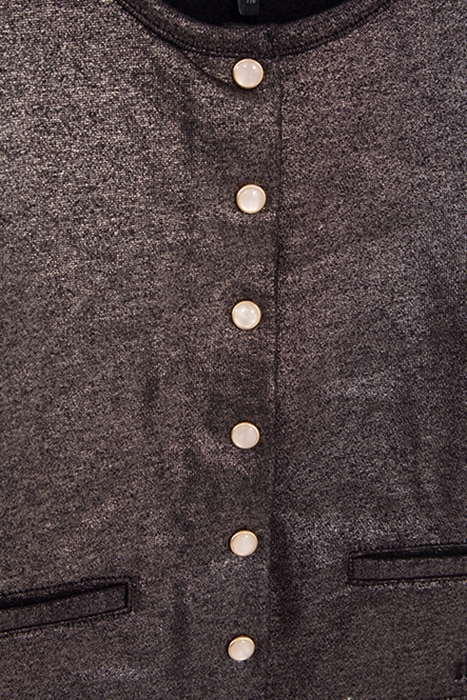 GIRLS’ CHAMPAGNE PRESS STUD SWEATSHIRT FABRIC CARDIGAN CHAMP 5