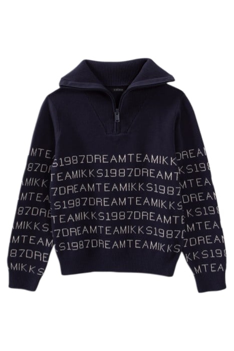 BOY'S JACQUARD KNIT SAILOR SWEATER NAVY 2