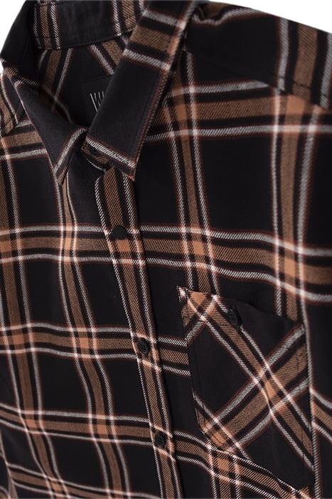 BOYS’ BLACK, CAMEL, ECRU CHECK SHIRT BLACK 5