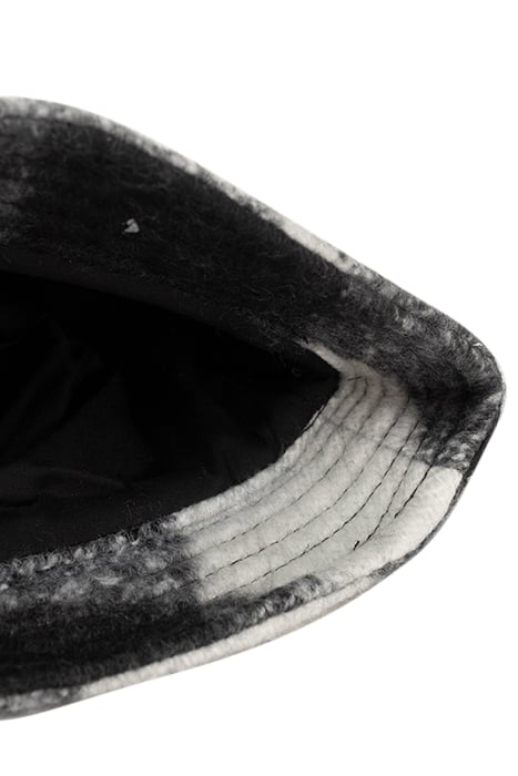 GIRLS’ BLACK CHECK WOOL FABRIC SUNHAT BLACK 5