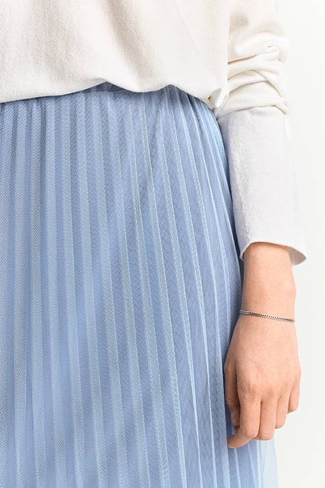 TULLE PLISSEE SKIRT CRUISE BLUE 4