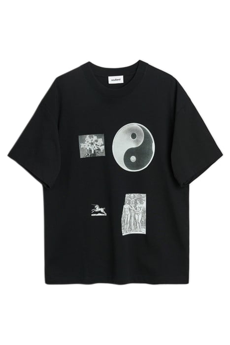 COLLAGE PRINT T-SHIRT BLACK 1