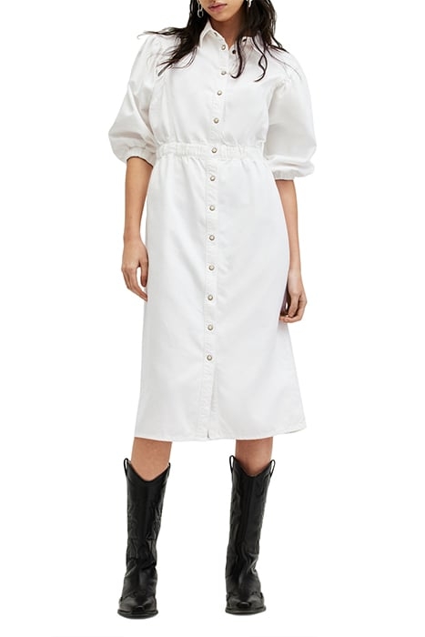 OSA DENIM DRESS CHALK WHITE 2